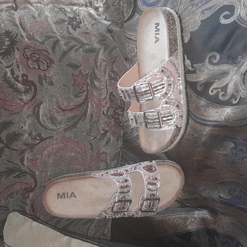 🌺MIA LIGHT PINK BLING Sandals